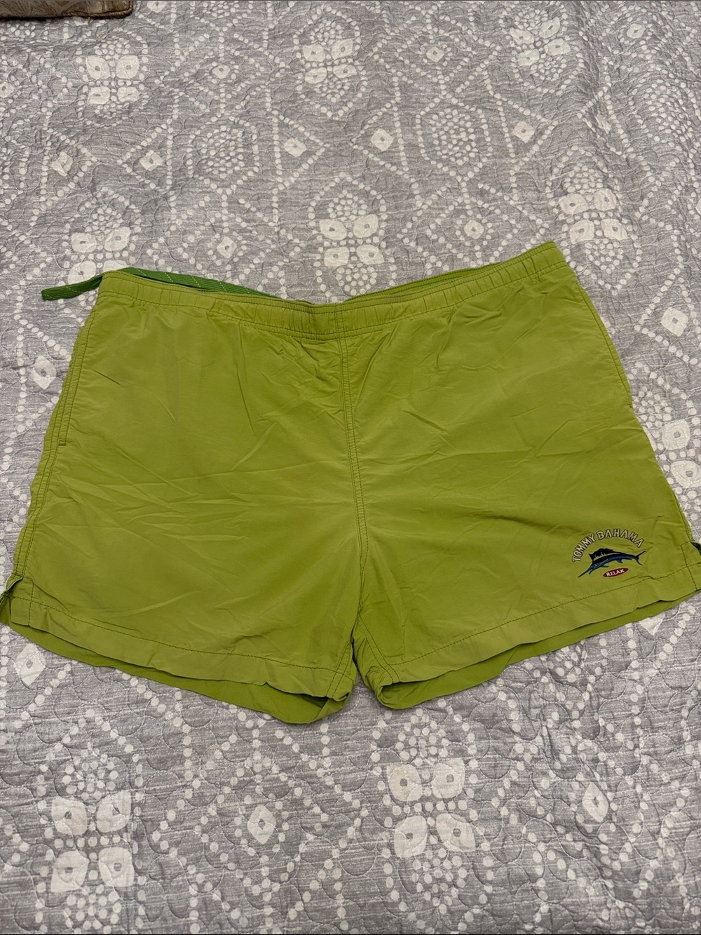 Tommy Bahama men’s green Relax Swordfish Swim shorts Size Large